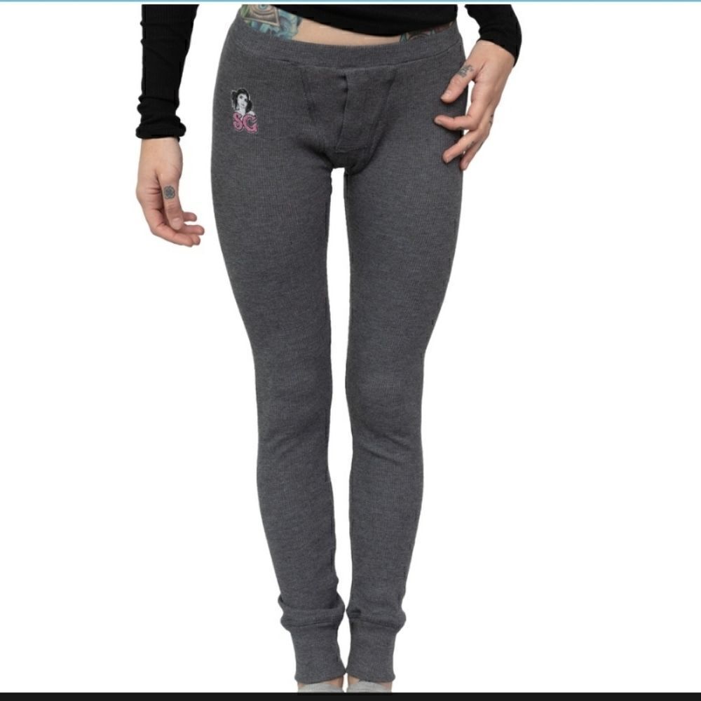 NWOT Suicide Girls Logo Thermal Pants